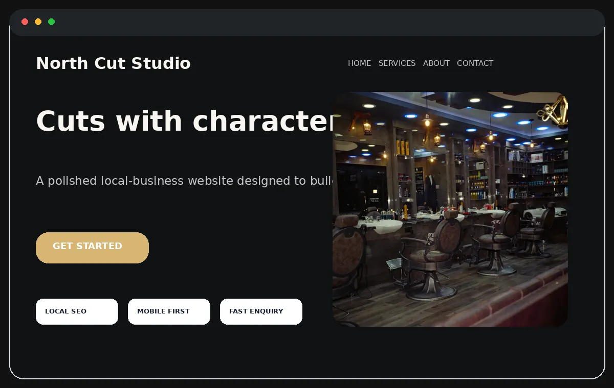 North Cut Studio website preview